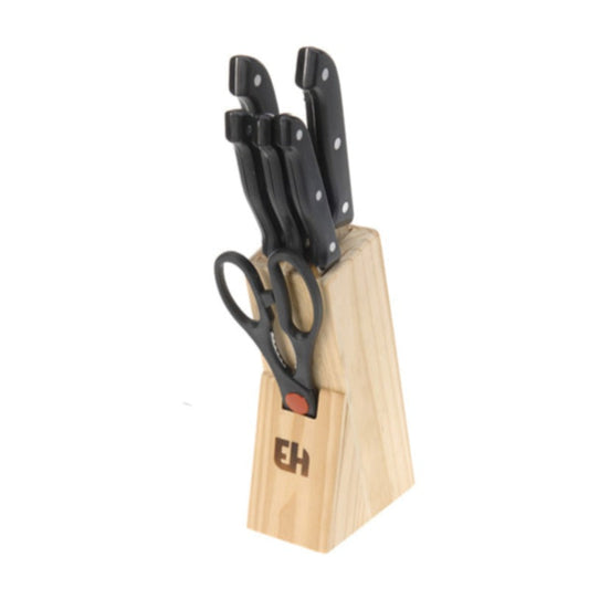 Knife Set In Wooden Block