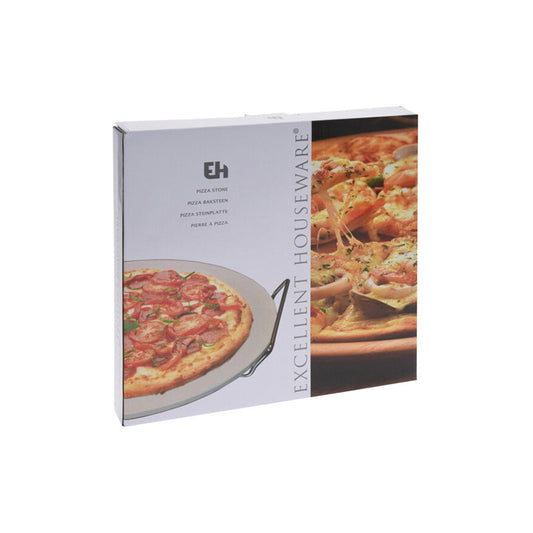 Pizza Baking Stone With Holder