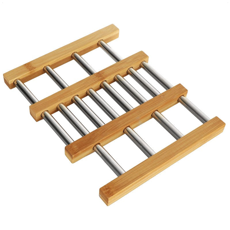 Trivet Stainless Steel Bamboo