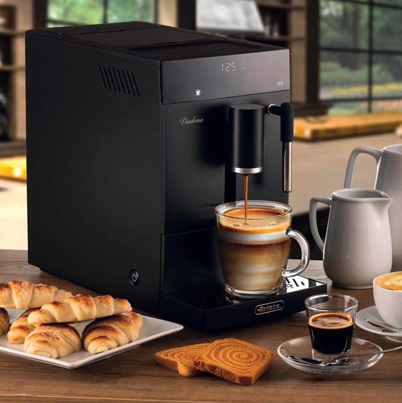 Diadema Coffee Machine Black- Europlug