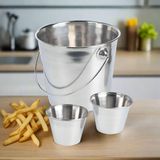 French Fries Bucket With Handle (Set of 3)