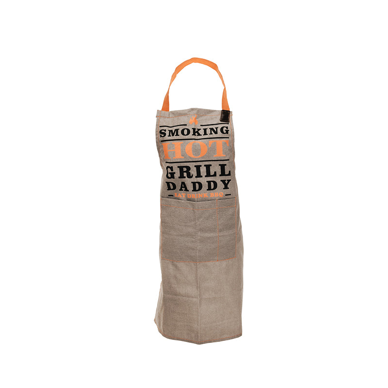 Apron Cotton With Leather