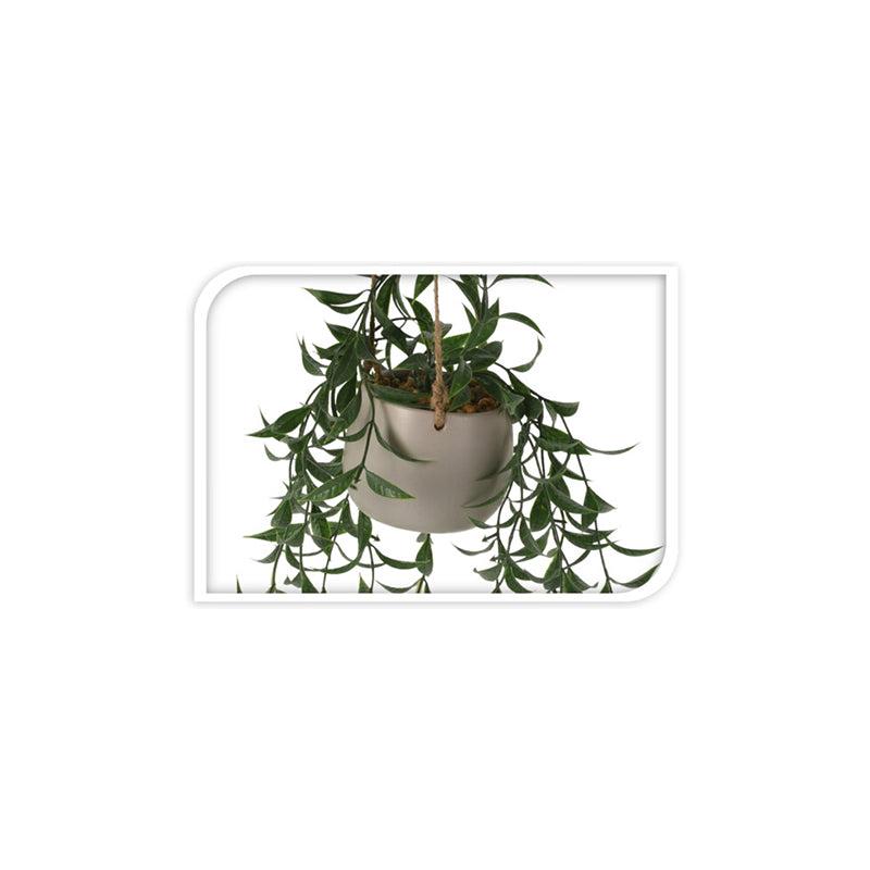 Artificial Hanging Plant In Ceramic Pot