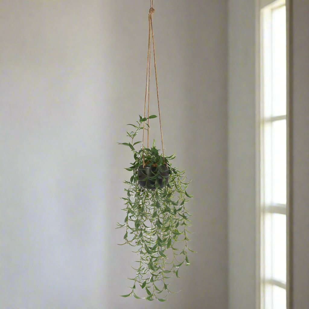 Artificial Hanging Plant In Ceramic Pot