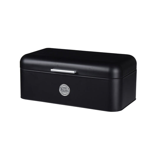 Bread Bin Metal Black