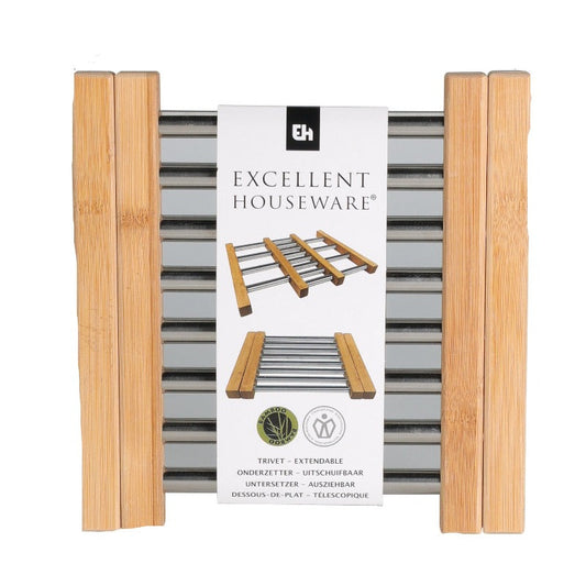 Trivet Stainless Steel Bamboo