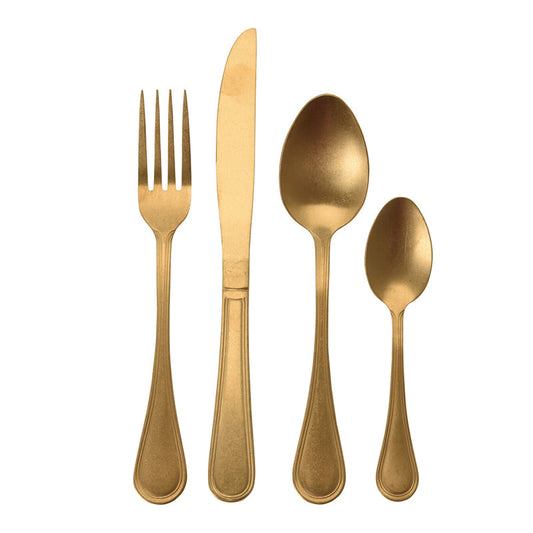 Cutlery Set Antique Gold (Set of 16 Pcs)