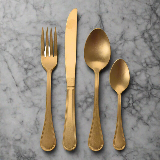 Cutlery Set Antique Gold (Set of 16 Pcs)