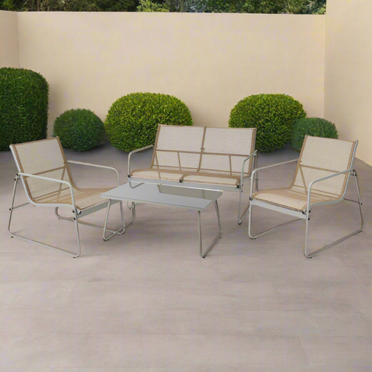 Garden Furniture Set Taupe (Set of 4)