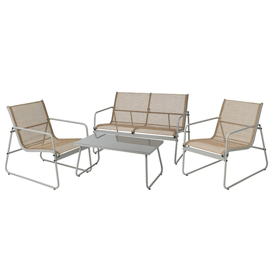 Garden Furniture Set Taupe (Set of 4)