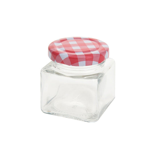 Glass Jar With Metal Lid (Set of 4 Pcs)