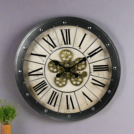 Wall Clock PP Rotating Movement 57cm