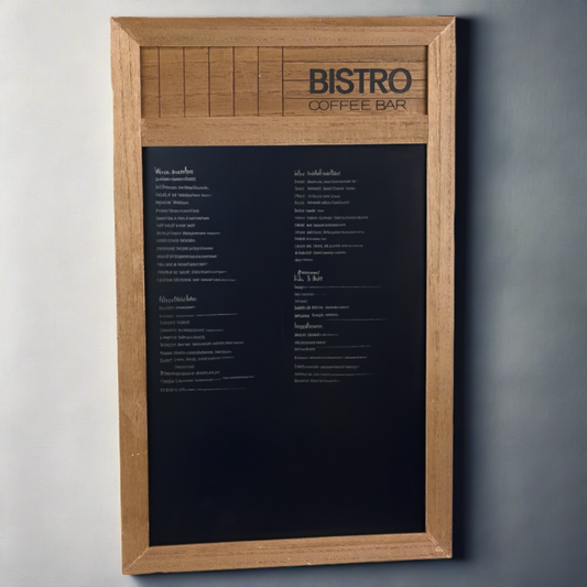 Menu Blackboard Bistro