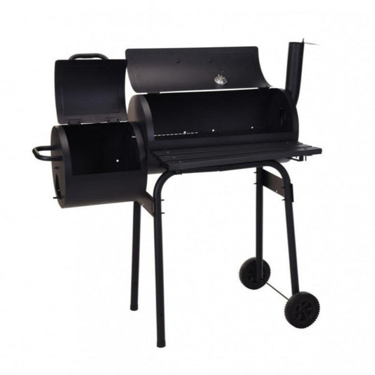 Charcoal BBQ Smoker Grill Black