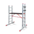 Material: Aluminum Height: 16.5ft Number of Steps:&nbsp; 2 x 17 steps Profile Sizes: 90 x 25mm Weight: 65 Kgs Made in Turkey