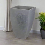 Planter Ribbed Quad Grey