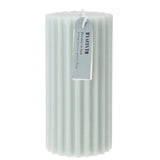 Scented Candle Pillar Ribbed