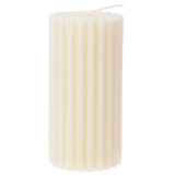 Scented Candle Pillar Ribbed