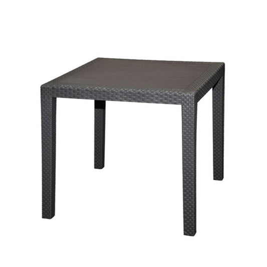 Table Square King Rattan Finish