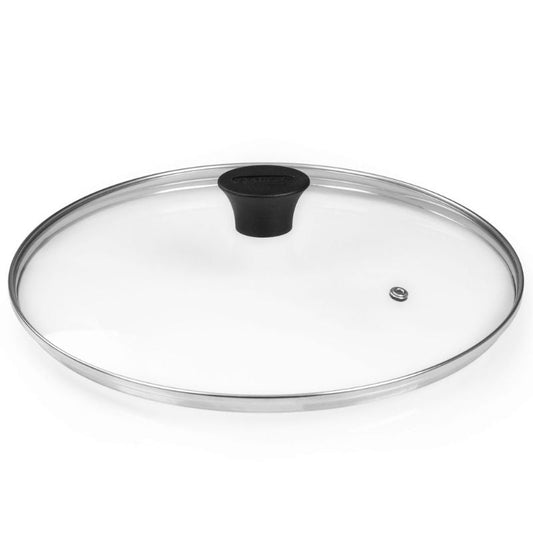 Glass Lid With Met Rim 24CM + Flonal Knob