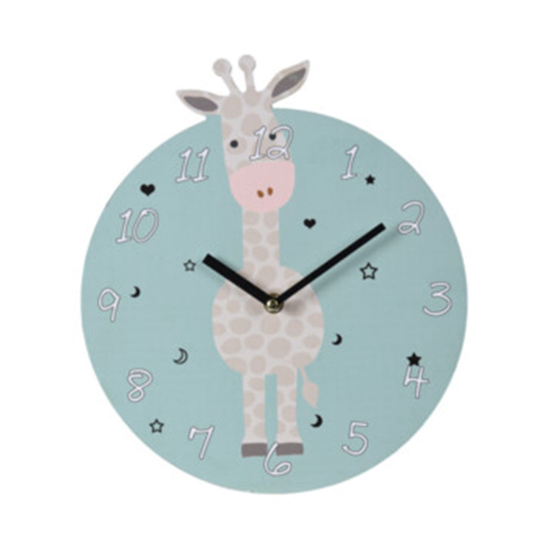 Wall Clock MDF Animal Design 26cm