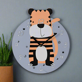 Wall Clock MDF Animal Design 26cm