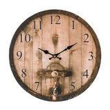 Wall Clock MDF Bistro Theme 33cm