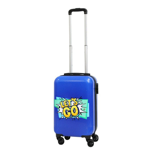 Carry On Luggage With Wheels Blue 18"