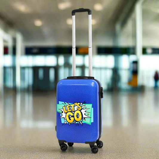 Carry On Luggage With Wheels Blue 18"