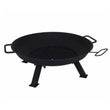 Fire Bowl With Dual Handle Black