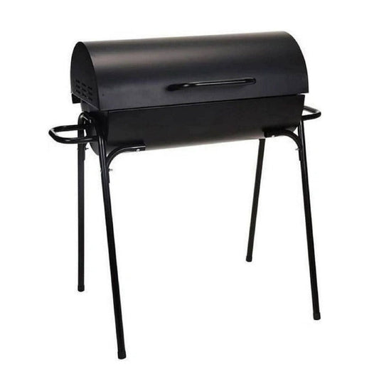 Charcoal BBQ Grill Cylinder Black