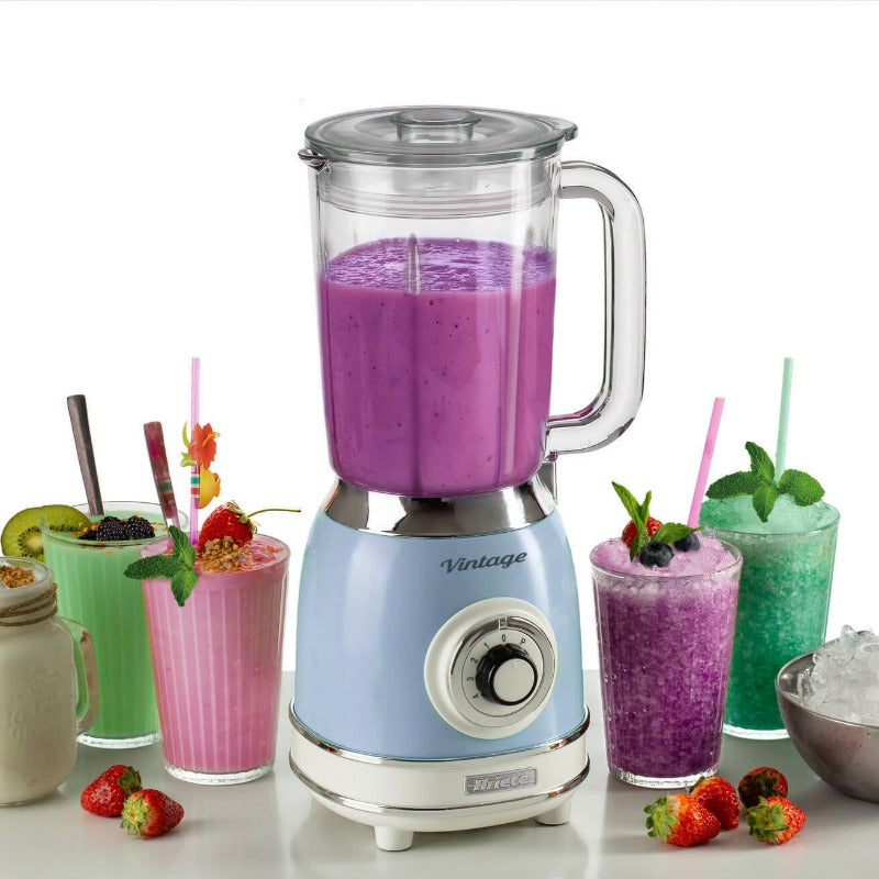 Blender Vintage Glass Blue 1000W