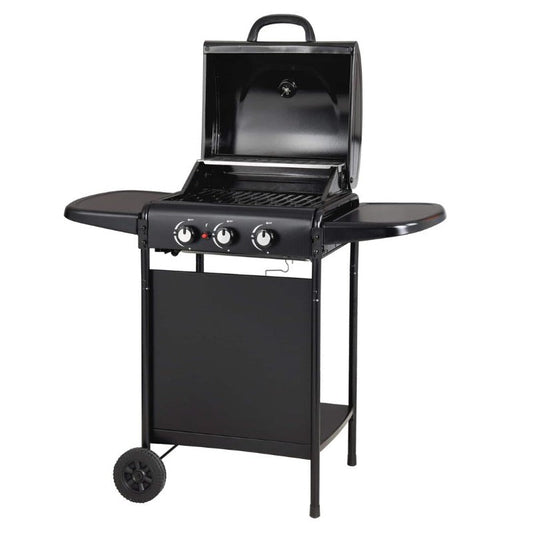 Gas Bbq Grill 3-Burner Black