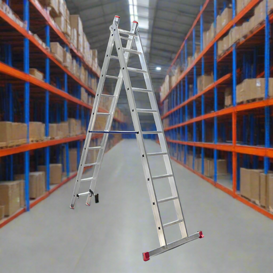 Aluminium Industrial Ladder 2*20 Stpes (2*6Mt) - A Type PremiumAluminium Industrial Ladder 2*20 Stpes (2*6Mt) - A Type Premium