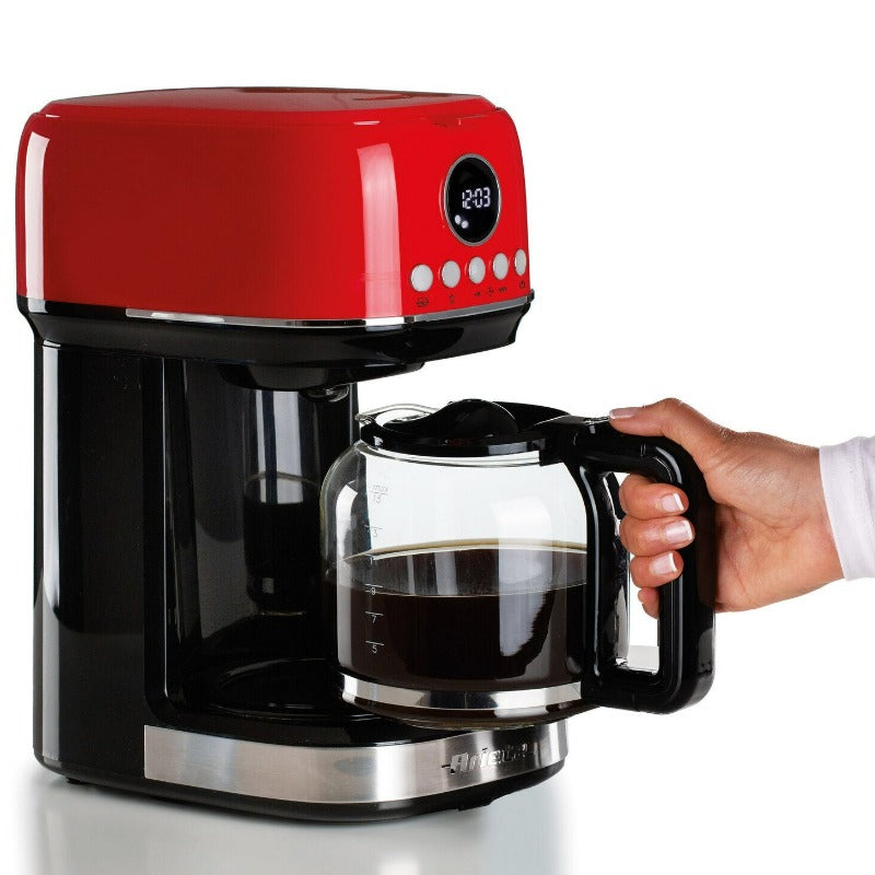 Modern Red Filter Coffee Machine